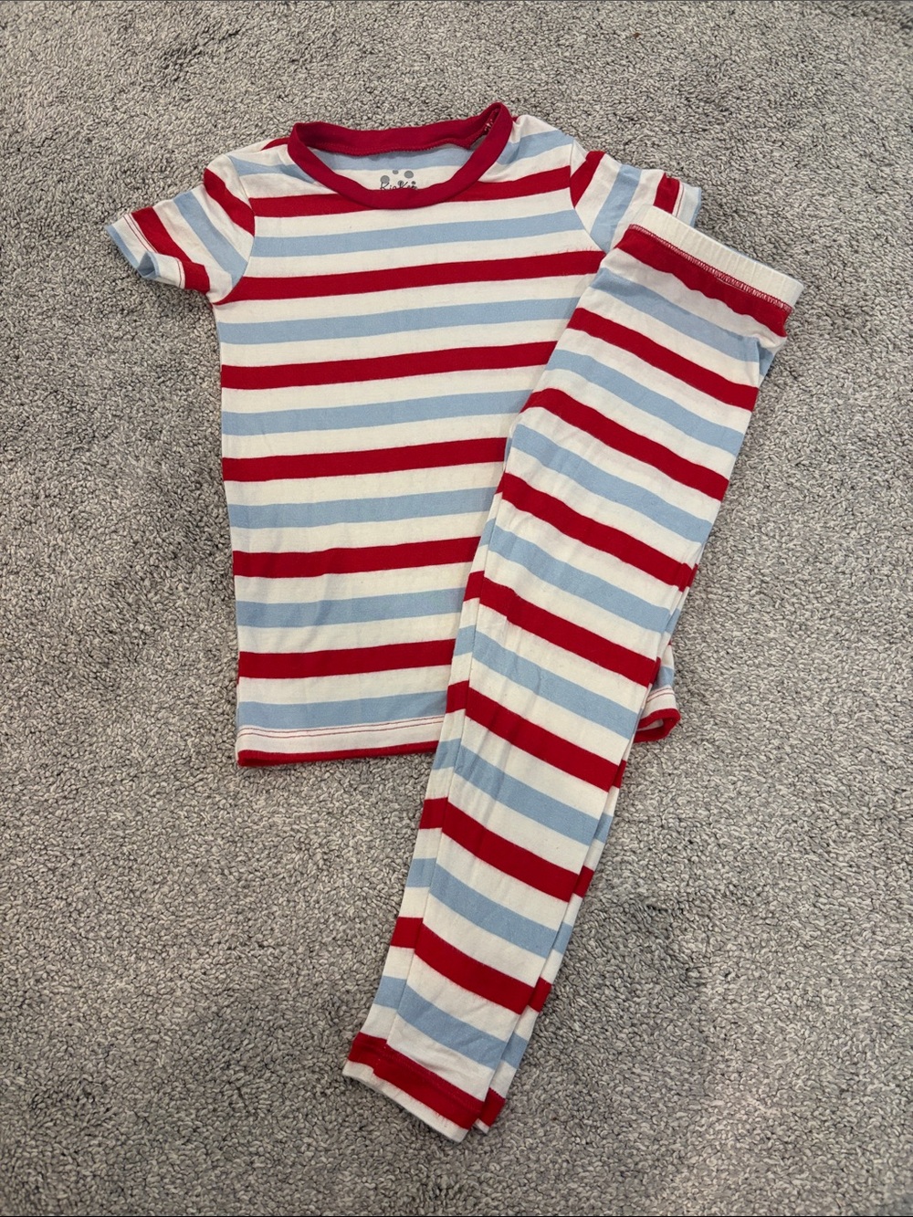 Kickee Pants toddler Anniversary balloon Stripe Pajamas 3T